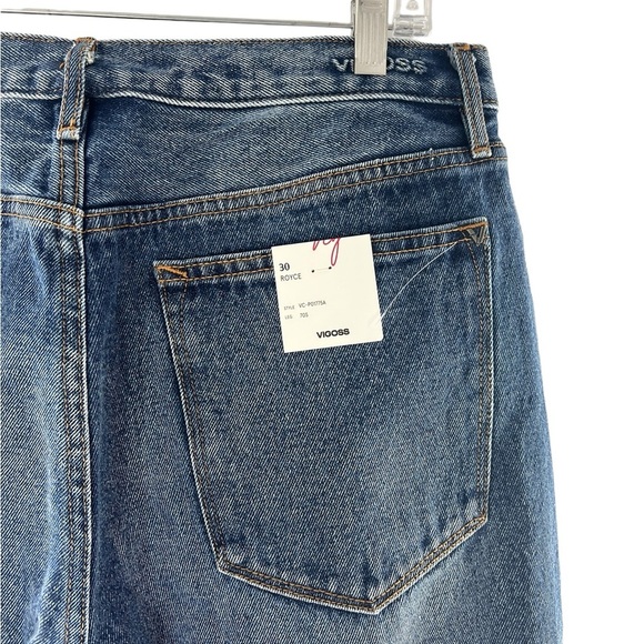 NWY Vigoss Medium Wash Royce High Rise 70's Jeans 30 - Picture 4 of 7